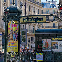 Buy canvas prints of Paris Metro by Steve Painter