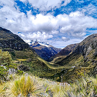 Buy canvas prints of Peruvian Andes mountains vista by Steve Painter