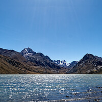 Buy canvas prints of Lago Querococha Peru by Steve Painter