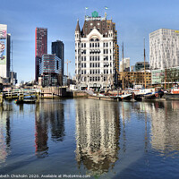 Buy canvas prints of Rotterdam, the White House with reflections by Elizabeth Chisholm