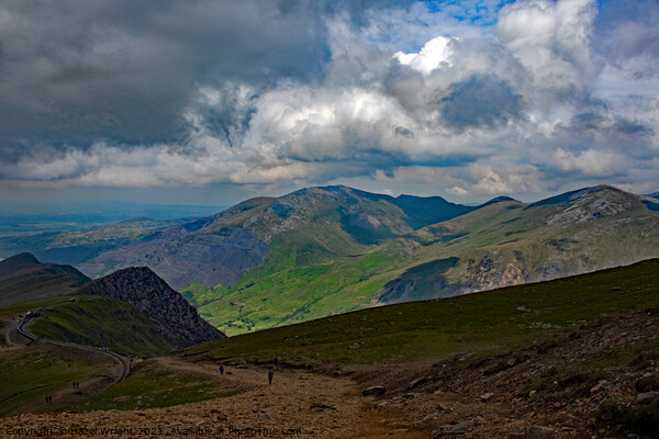 Majestic Snowdonia Picture Board by Hazel Wright