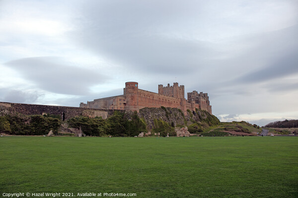 Bamburgh Catstle, Northumberland Picture Board by Hazel Wright