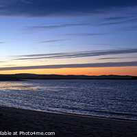 Buy canvas prints of Sunset over Budle Bay, Northumberland by Hazel Wright