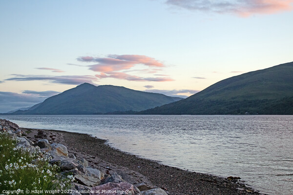 Loch Linnhe at sunset Picture Board by Hazel Wright