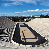 Buy canvas prints of Panathenaic stadium, Athens by Hazel Wright