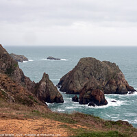 Buy canvas prints of Alderney coastline by Hazel Wright