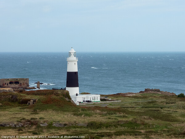 Mannez Lighthouse, Alderney Picture Board by Hazel Wright