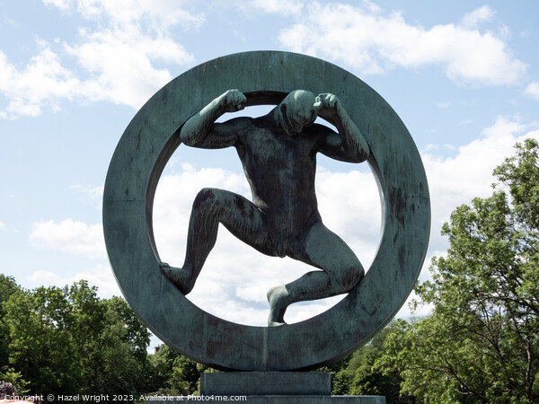 Vigeland Park Circle of Life Picture Board by Hazel Wright