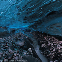 Buy canvas prints of Flaajokull Glacier Ice cave in Iceland by Hazel Wright