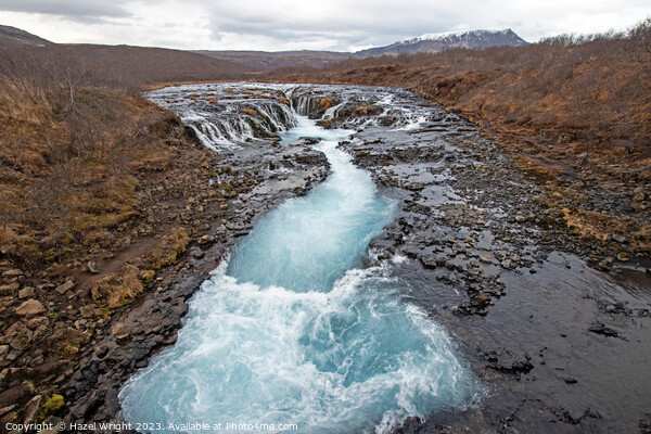 Bruarfoss waterfall, Iceland Picture Board by Hazel Wright