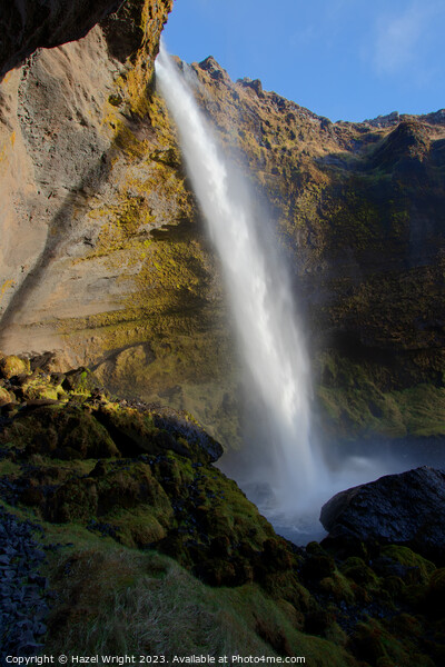 Kvernufoss waterfall, Iceland Picture Board by Hazel Wright