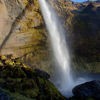 Buy canvas prints of Kvernufoss waterfall, Iceland by Hazel Wright