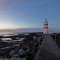Buy canvas prints of Gardskagi lighthouse, Iceland by Hazel Wright