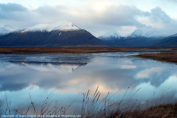 Mirror lake, near Hofn, Iceland Picture Board by Hazel Wright