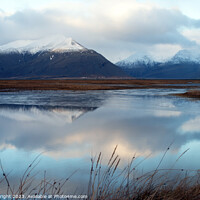 Buy canvas prints of Mirror lake, near Hofn, Iceland by Hazel Wright