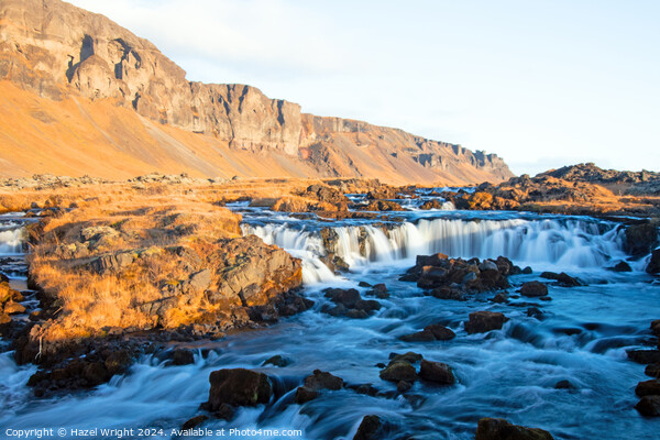 Fossalar waterfall, Iceland Picture Board by Hazel Wright
