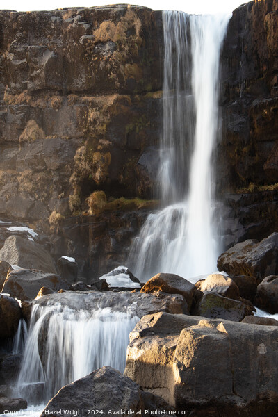 Oxararfoss waterfall, Iceland Picture Board by Hazel Wright