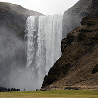 Buy canvas prints of Skogafoss waterfall, Iceland by Hazel Wright