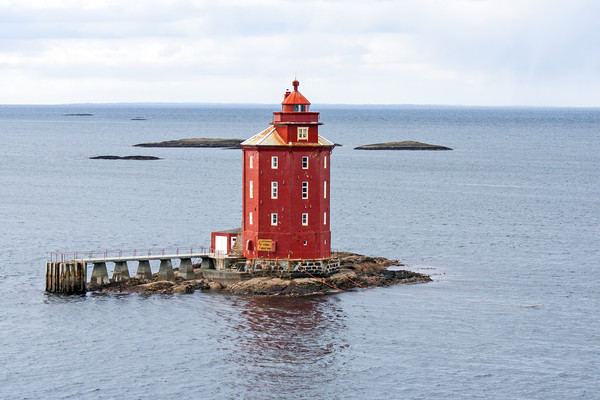 Kjeungskjær Lighthouse, Norway Picture Board by Hazel Wright