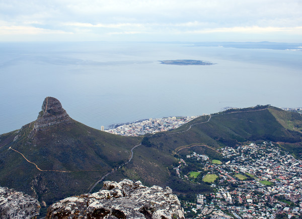 Cape Town from Table Mountain Picture Board by Hazel Wright