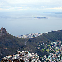 Buy canvas prints of Cape Town from Table Mountain by Hazel Wright