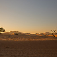 Buy canvas prints of Sunrise at Sossusvlei, Namibia by Hazel Wright