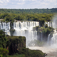 Buy canvas prints of The waterfalls of Iguazu Falls by Hazel Wright
