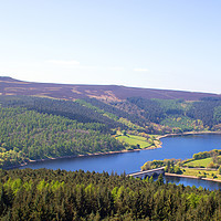 Buy canvas prints of Ladybower Reservoir, Peak District, England by Hazel Wright