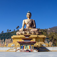 Buy canvas prints of Buddha dordenma, Bhutan by Hazel Wright