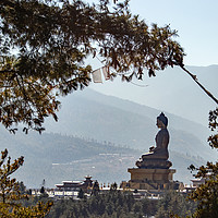 Buy canvas prints of Buddha Dordenma, Bhutan by Hazel Wright