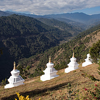Buy canvas prints of khamsung yuelley namgyal stupa, Bhutan by Hazel Wright
