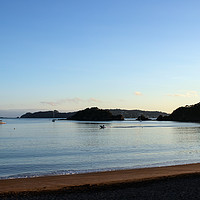 Buy canvas prints of Serene Sunrise over Bay of Islands by Hazel Wright