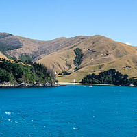 Buy canvas prints of South Island, New Zealand taken from the Cook Stra by Hazel Wright