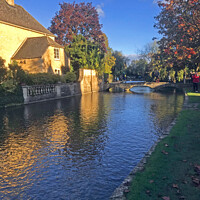 Buy canvas prints of Bourton-on-the-Water by Hazel Wright