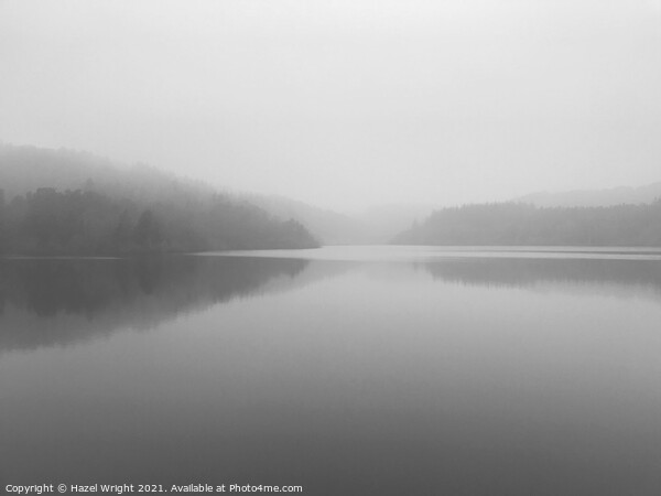 Rivelin Dam on a misty afternoon Picture Board by Hazel Wright