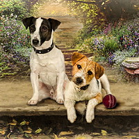 Buy canvas prints of Scruffy and Slim by Trudi Simmonds