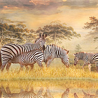 Buy canvas prints of The Waterhole by Trudi Simmonds