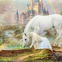 Buy canvas prints of Fairy Tales and Unicorns by Trudi Simmonds