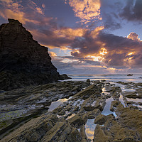 Buy canvas prints of Broad Haven Sunset by Jaromir Ondra