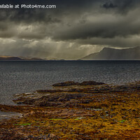 Buy canvas prints of Storm over Loch Hourn #2, Skye (panoramic) by Derek Daniel