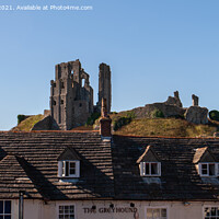 Buy canvas prints of Corfe Castle, Corfe, Dorset by Derek Daniel