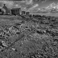 Buy canvas prints of Portland, Dorset (mono) by Derek Daniel