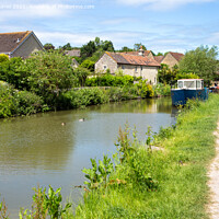 Buy canvas prints of walking beside the Kennet and Avon Canal by Derek Daniel