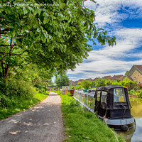 Buy canvas prints of Narrowboats, Kennet and Avon Canal by Derek Daniel