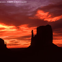Buy canvas prints of Sunrise Monument Valley, The Mittens by Derek Daniel