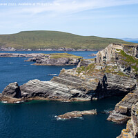 Buy canvas prints of Kerry Cliffs #3, Ireland by Derek Daniel