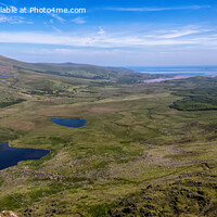 Buy canvas prints of View from the top of Conor Pass (panoramic) by Derek Daniel