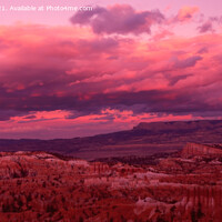Buy canvas prints of Spectacular Bryce Canyon Sunset by Derek Daniel
