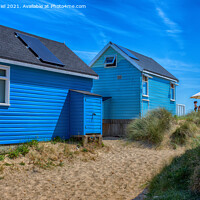 Buy canvas prints of Vibrant Coastal Homes by Derek Daniel