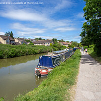 Buy canvas prints of walking beside the Kennet and Avon Canal by Derek Daniel